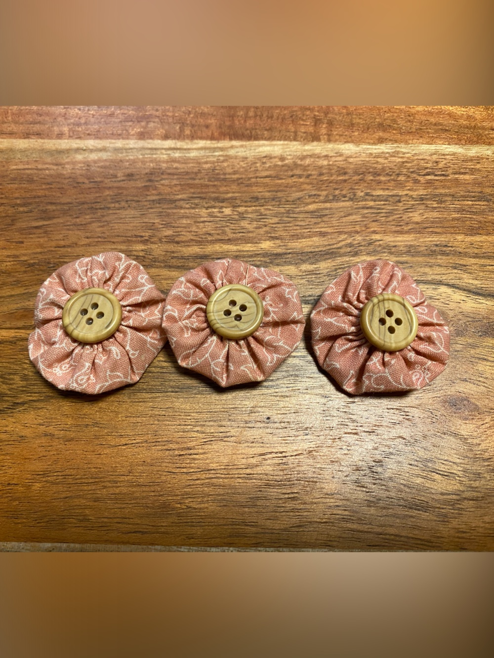 Handmade fabric button covers 3